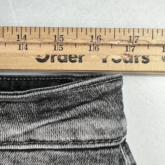 Judy Blue Jeans Women's Plus 33x26* Skinny High Rise Black Raw Hem Denim Tag 16W - Picture 16 of 16